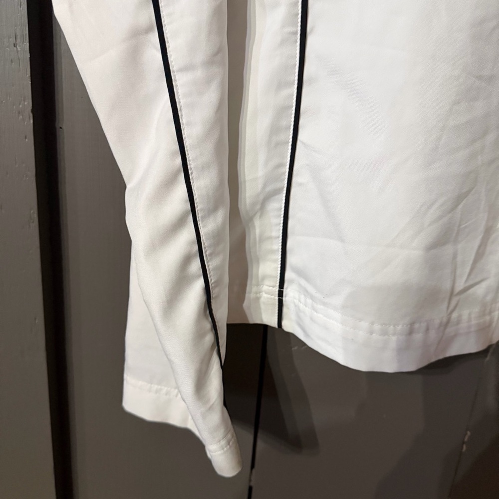 Nike Air Windbreaker Full Zip Jacket White Black Women’s Large - Picture 10 of 14